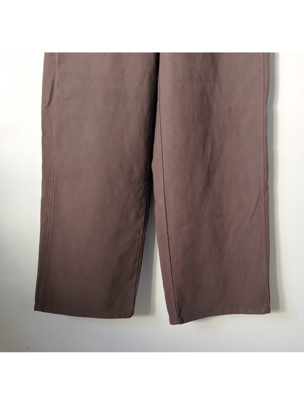 Aritzia Wilfred Ascendant Pant High Rise Utility Wide Leg Size 8 Brown - Picture 11 of 16